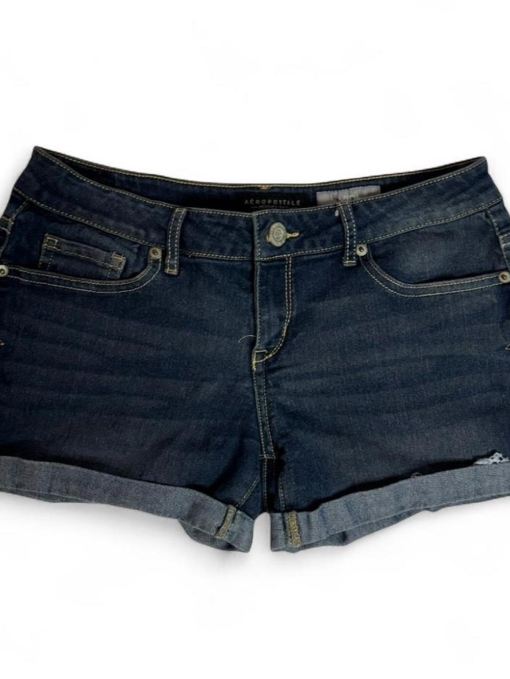 Aeropostale Dark Denim Midi Shorts